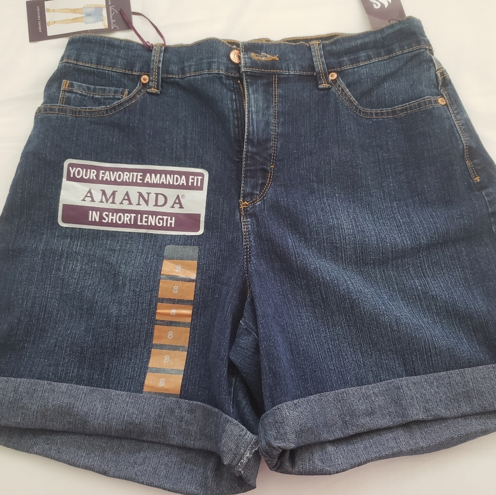 Gloria Vanderbilt Women's Denim Shorts - Blue